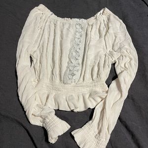 White off the shoulder top - H&M